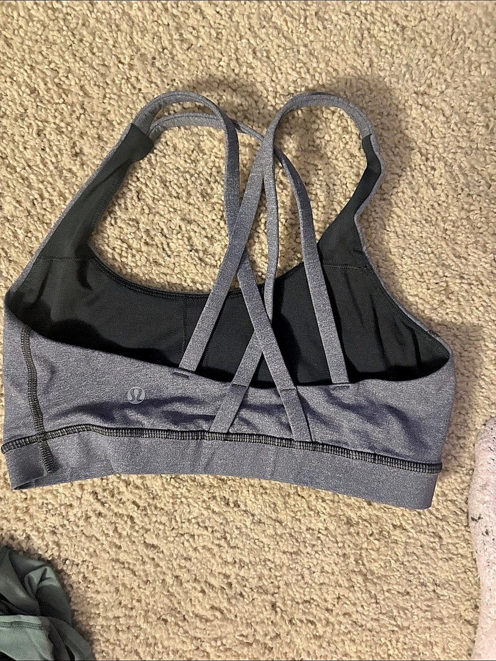 lululemon Free to Be Wild Bra Gray Sports Bra